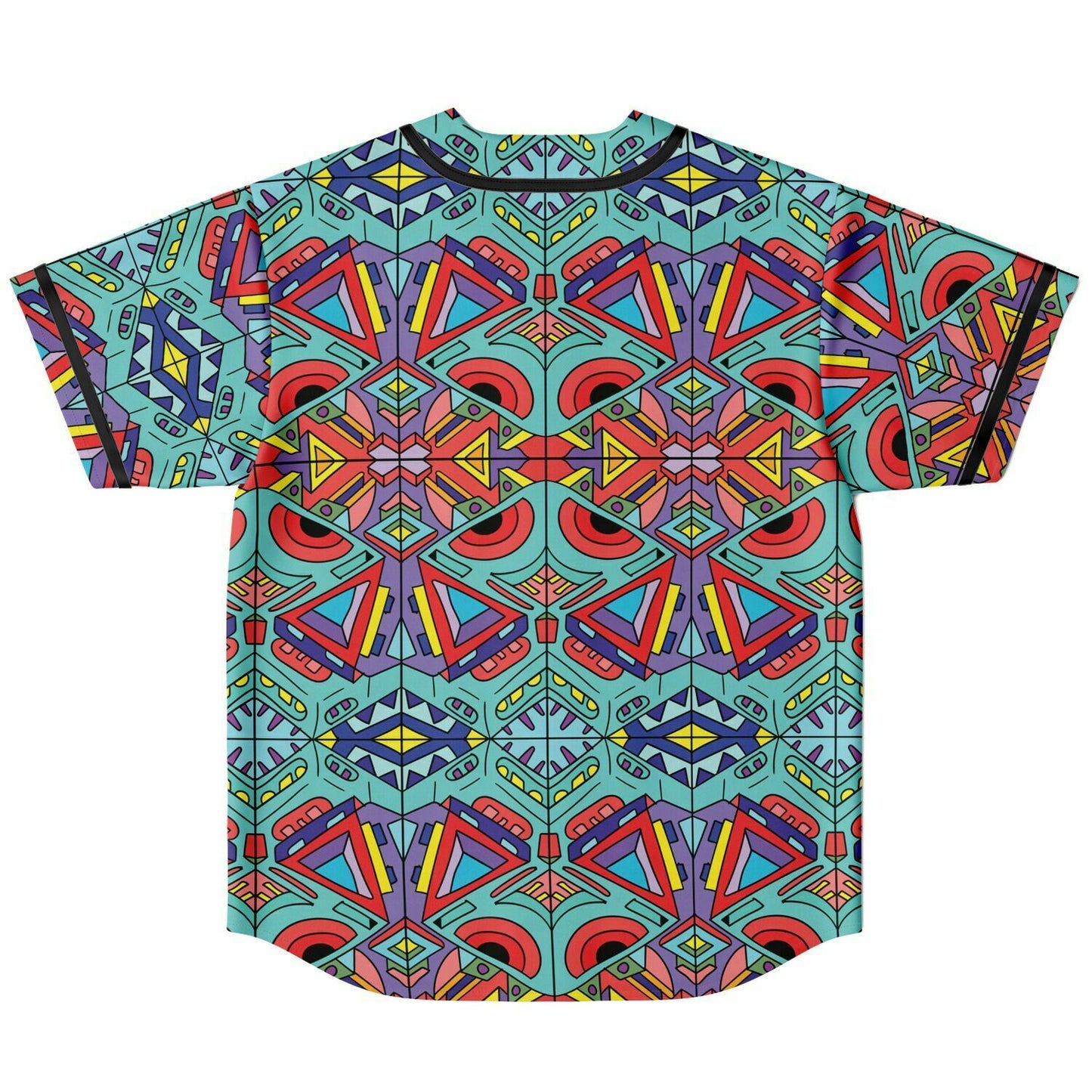 Trippy doddle pattern 01 Reversible Baseball Jersey