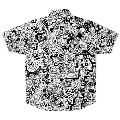 Trippy doddles Short Sleeve Button Down Shirt
