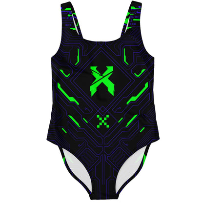 Electric hud rave bodysuit