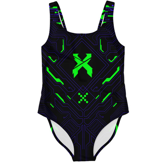 Electric hud rave bodysuit