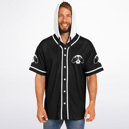 Peekboo custom Hooded Baseball Jersey