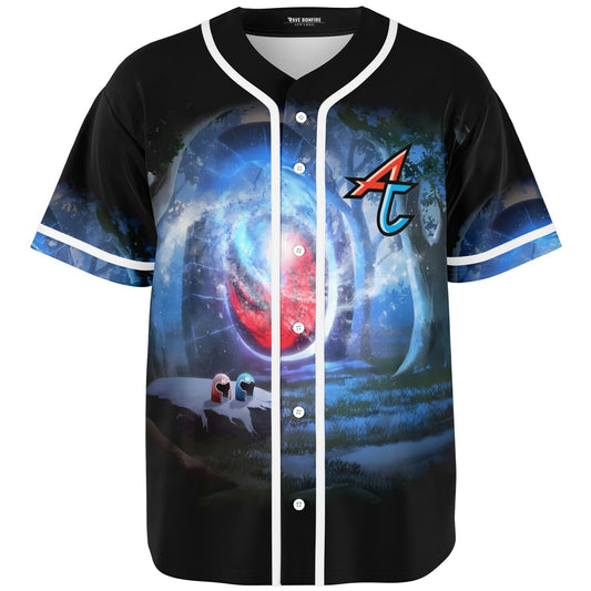 AC Through back custom Baseball Jersey