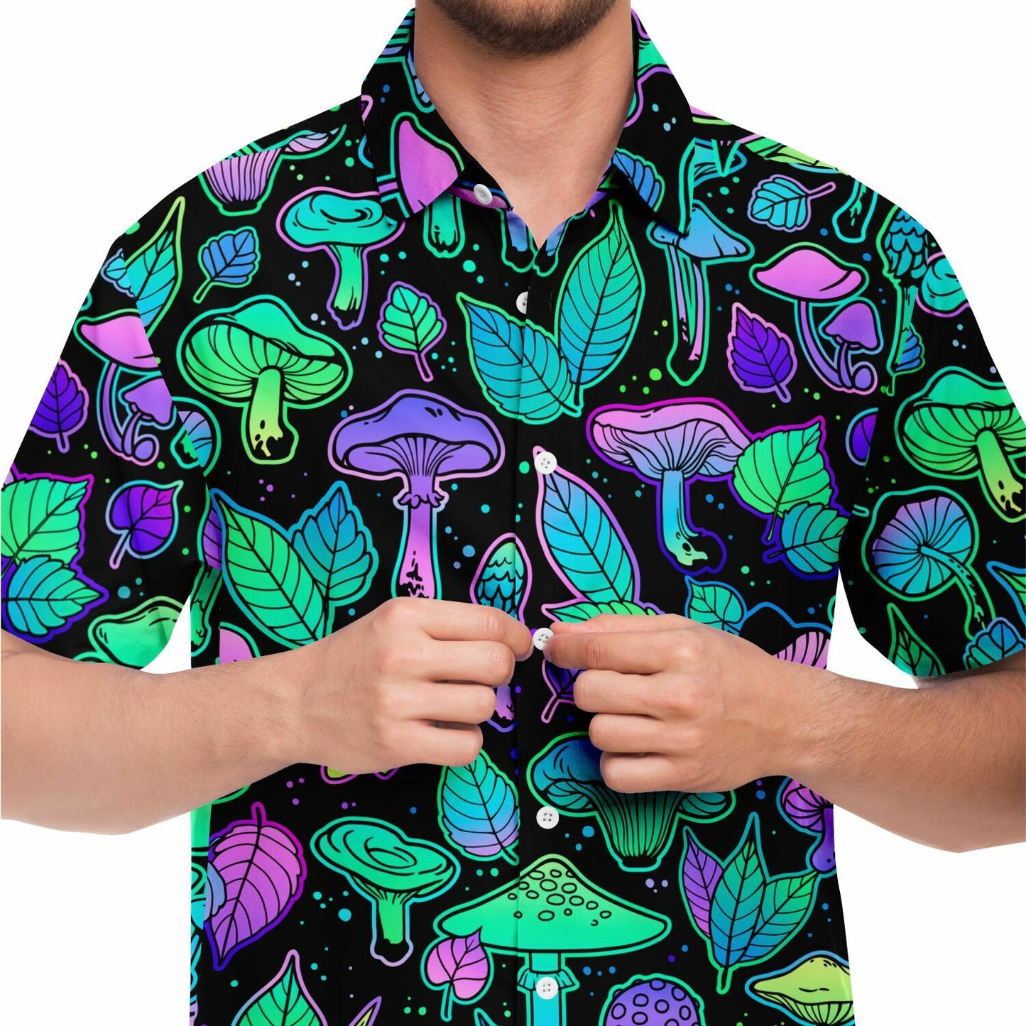 Mushrooms buttons up shirt