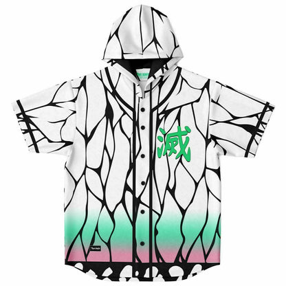 Shinobu Kochō clock  Hooded Baseball Jersey