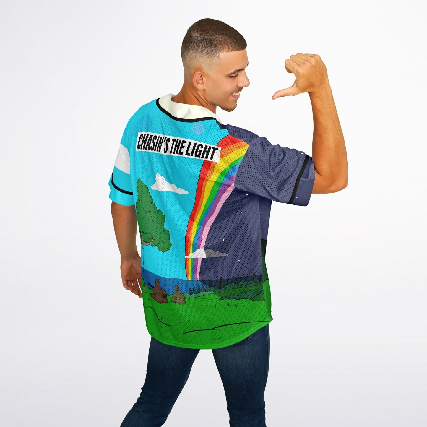 Chasin's the light Premium Baseball Jersey