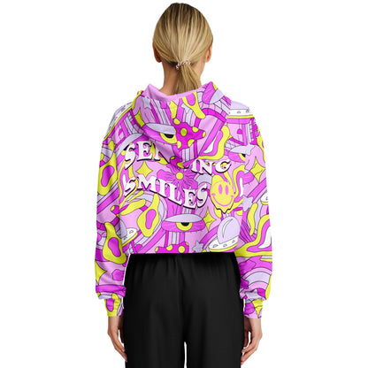 Sending Smiles cropped hoodie