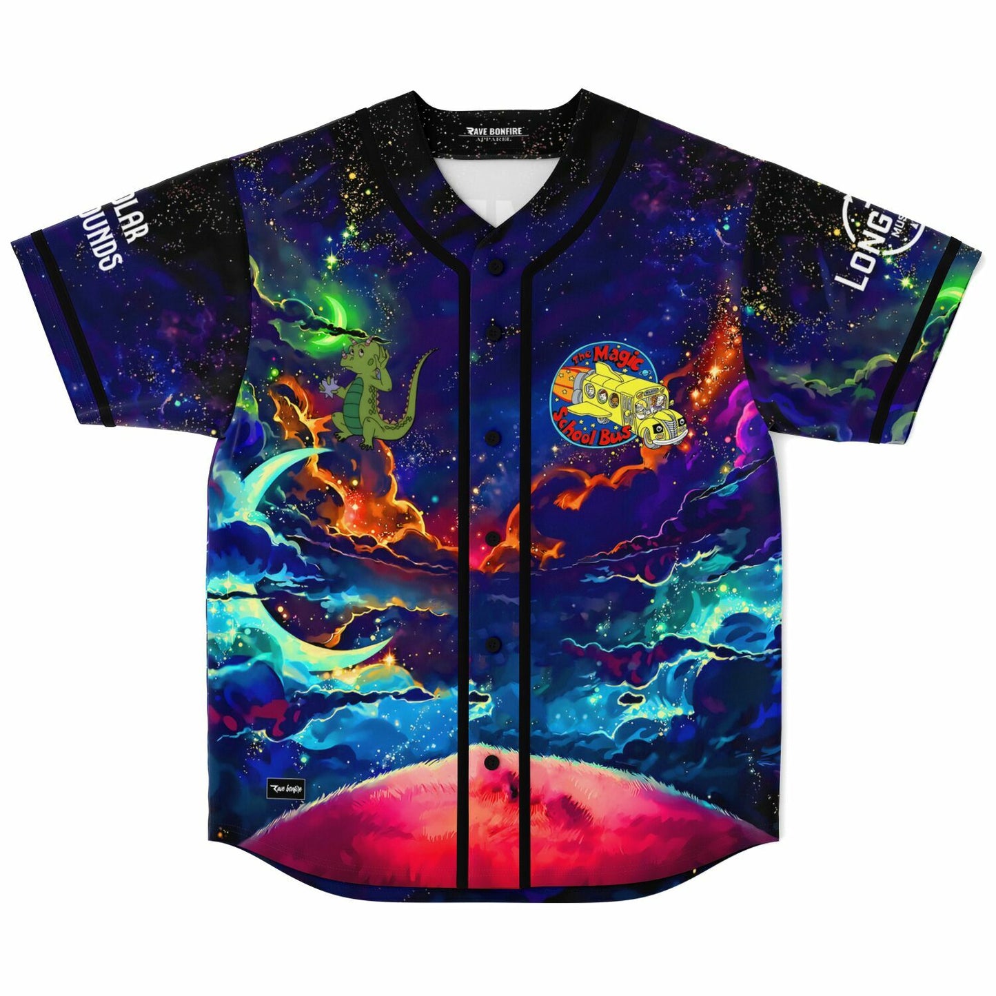 School Bus Baseball Jersey