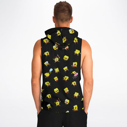 SpongeBob mood Fashion Drop Armhole Hoodie
