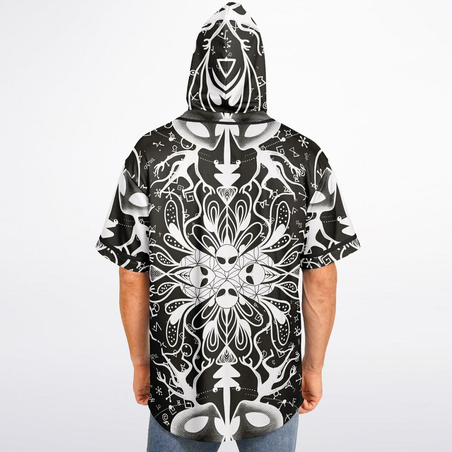 Alienese Hooded Baseball Jersey