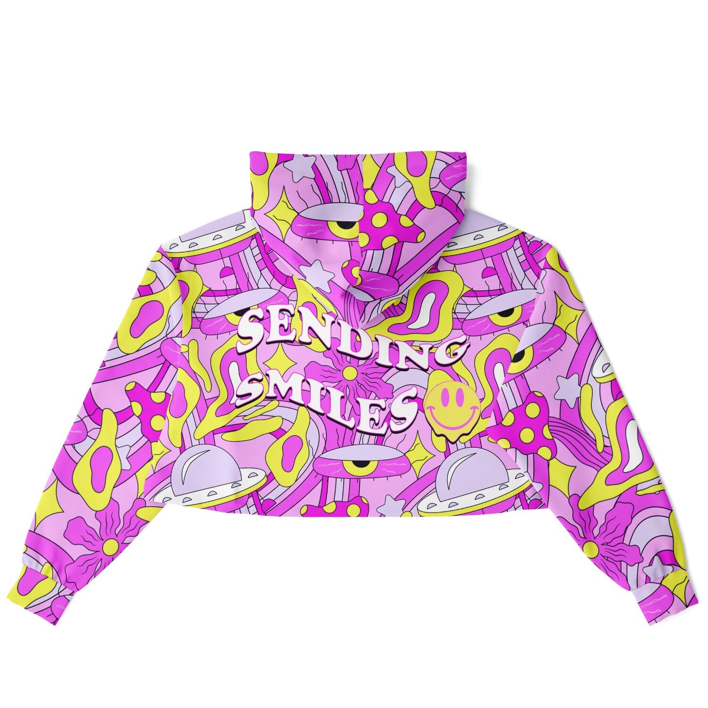 Sending Smiles cropped hoodie