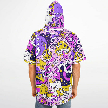 Trippy Hooded Baseball Jersey
