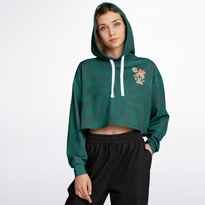 Open Mind cropped hoodie