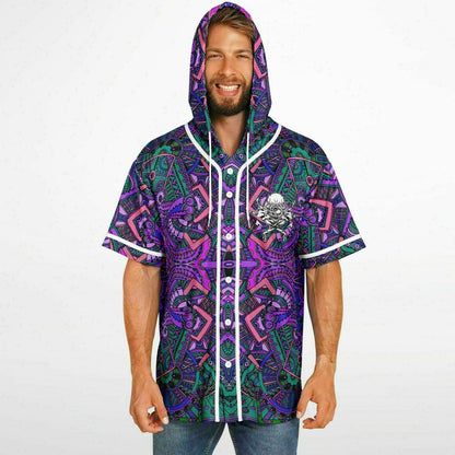 Certified Headbanger Hooded Baseball Jersey