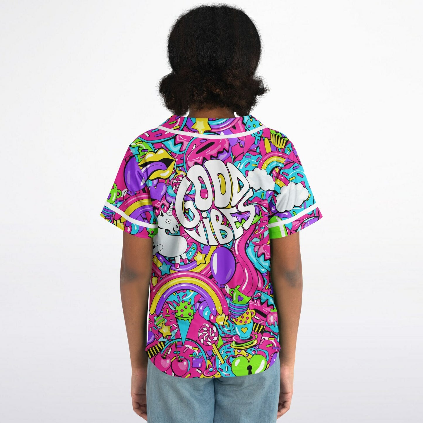Good vibes Kids Baseball Jersey