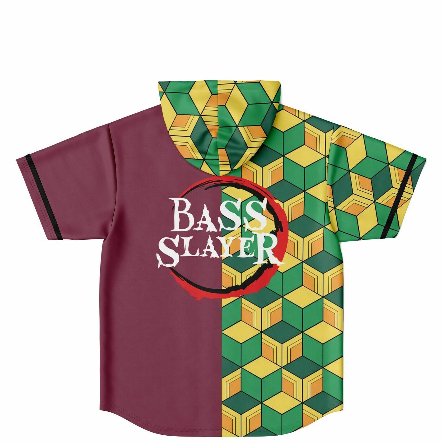 Bass slayer Hooded Baseball Jersey
