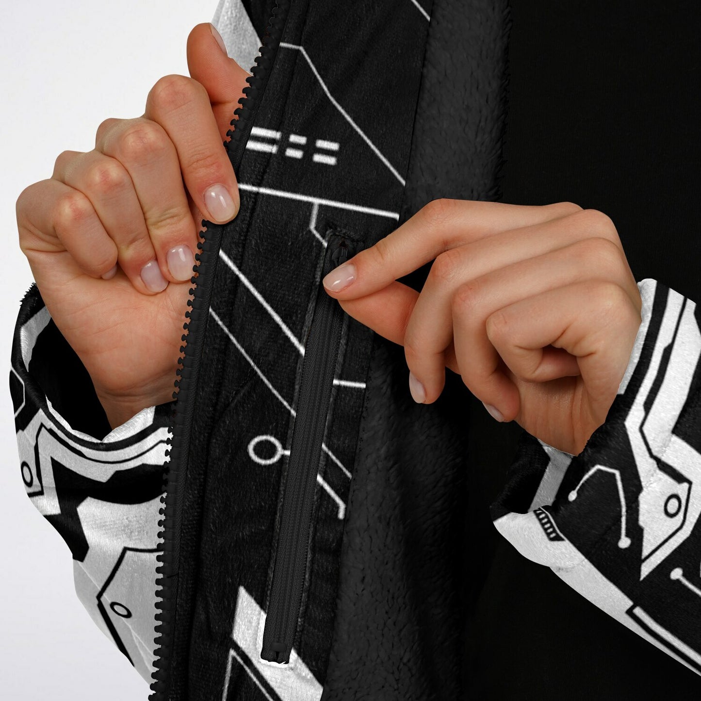 Cyber Zipper Cloak