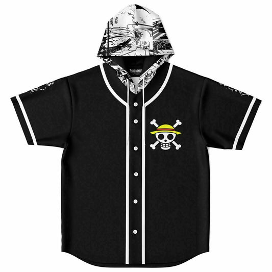 Luffy one piece Hooded Baseball Jersey