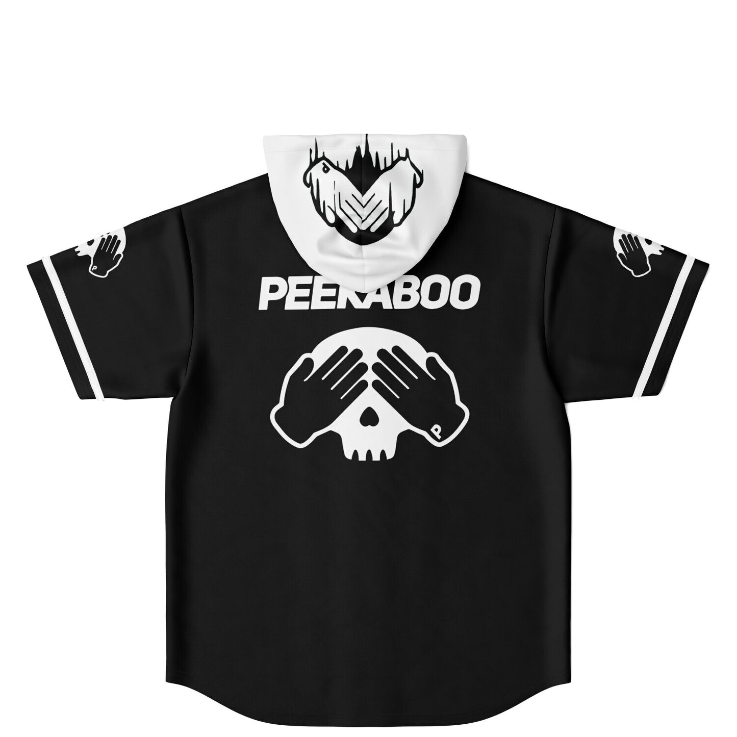 Peekboo custom Hooded Baseball Jersey