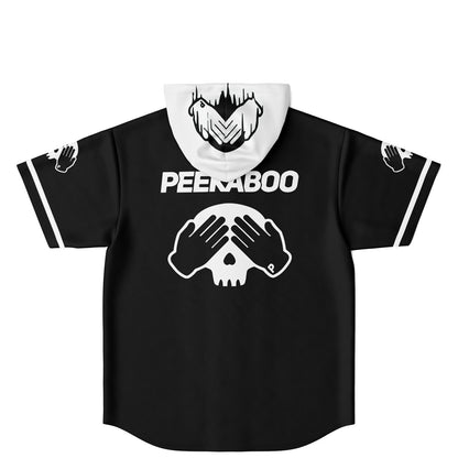 Peekboo custom Hooded Baseball Jersey