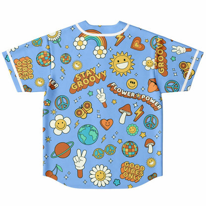 Stay Groovy Reversible Baseball Jersey