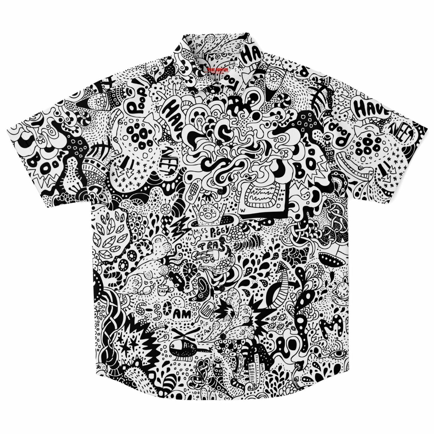 Trippy doddles Short Sleeve Button Down Shirt