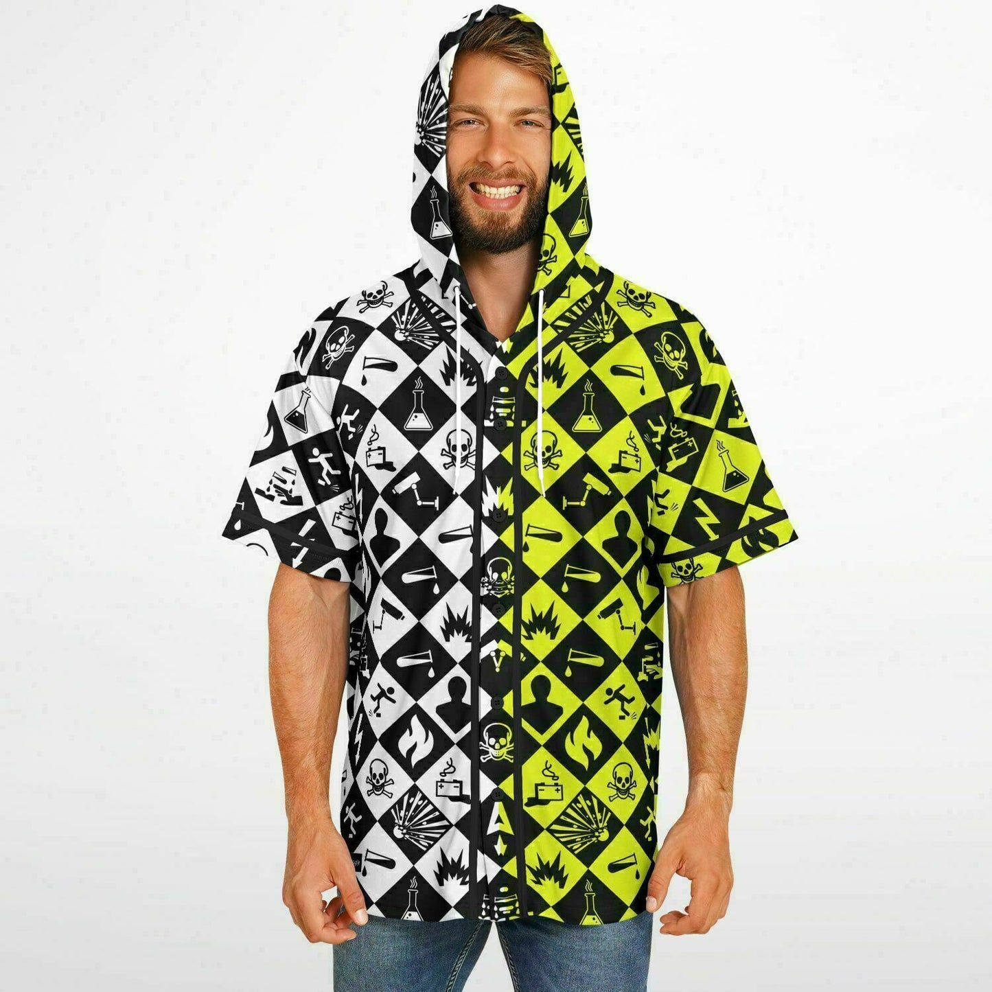 Acid Hooded Baseball Jersey