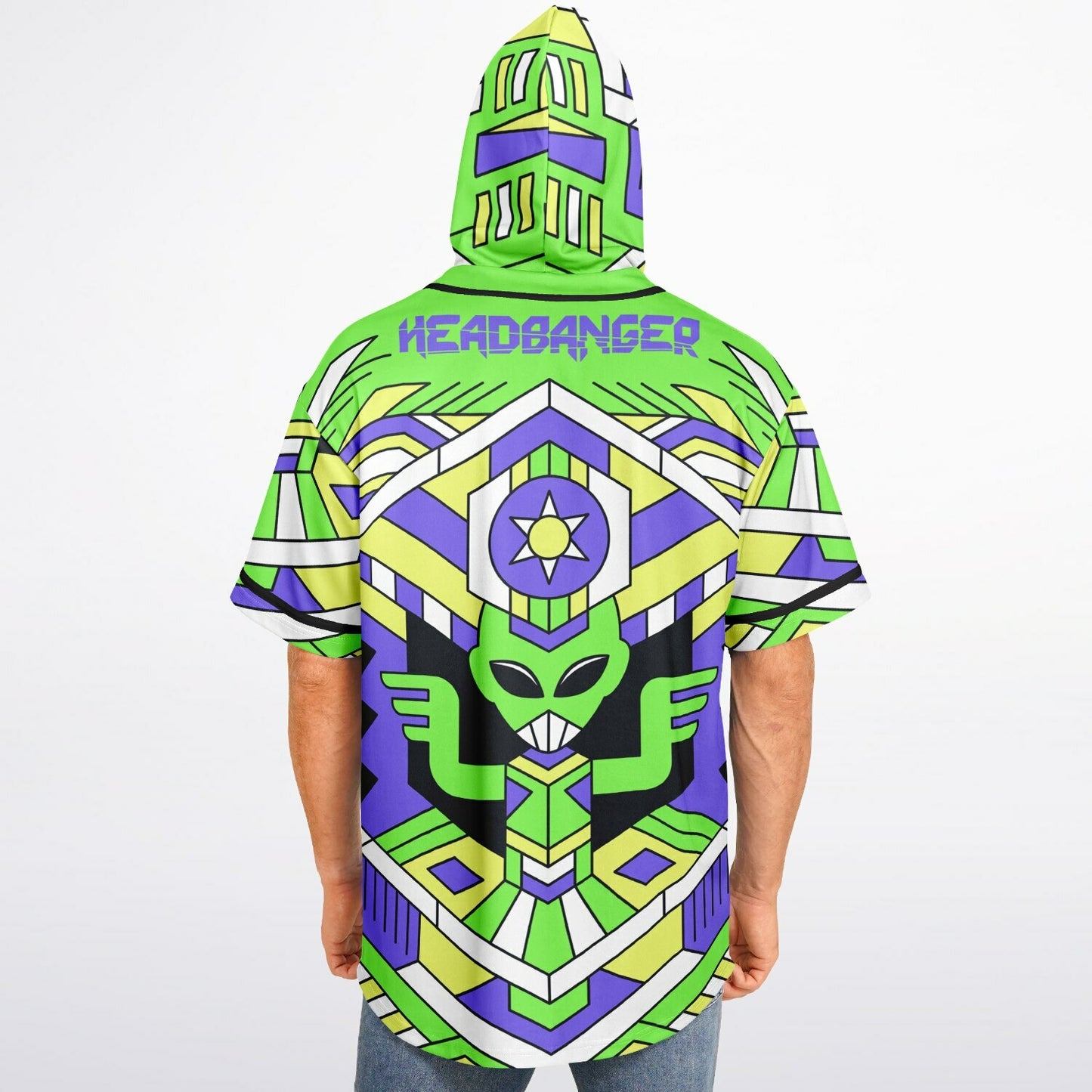 Headbanger Hooded Baseball Jersey