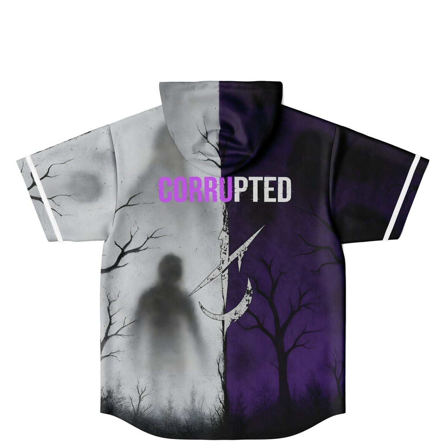 King custom Hooded Baseball Jersey