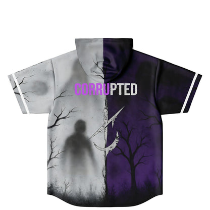 King custom Hooded Baseball Jersey