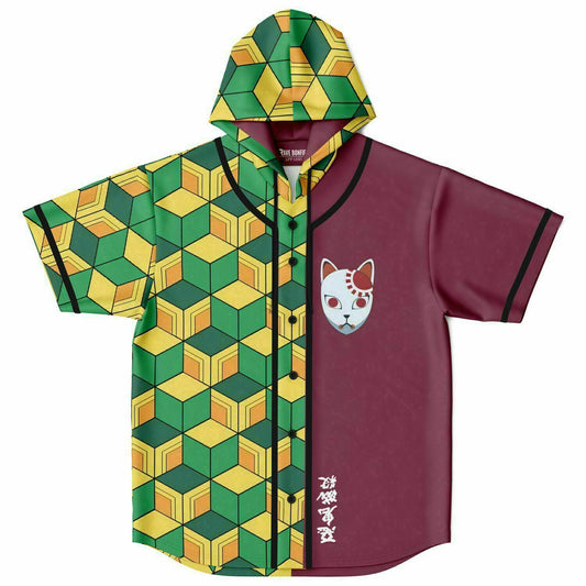 Bass slayer Hooded Baseball Jersey