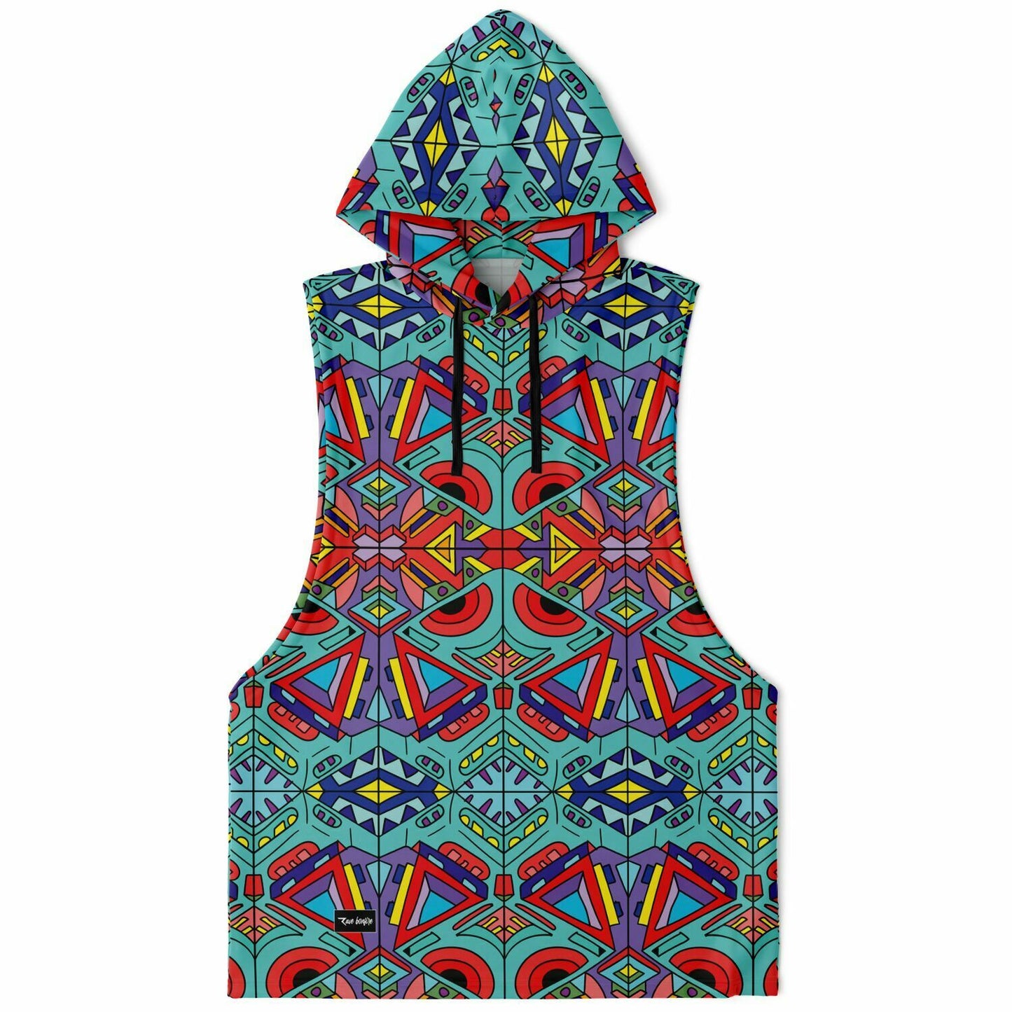 Trippy doddle pattern 01 Sleeveless hoodie