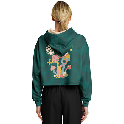 Open Mind cropped hoodie