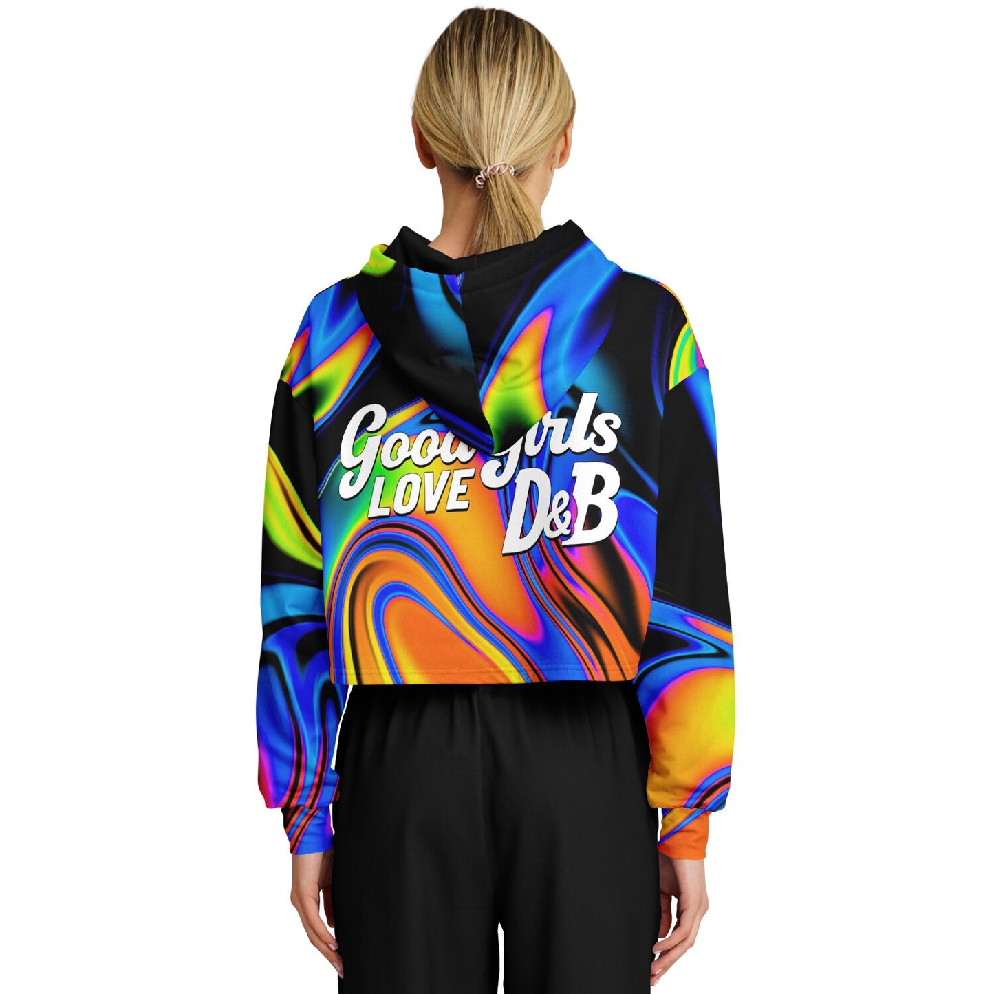 Good Girls like DnB Cropped hoodie