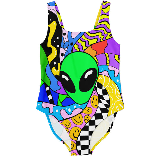 Radiant trippy rave swimsuit