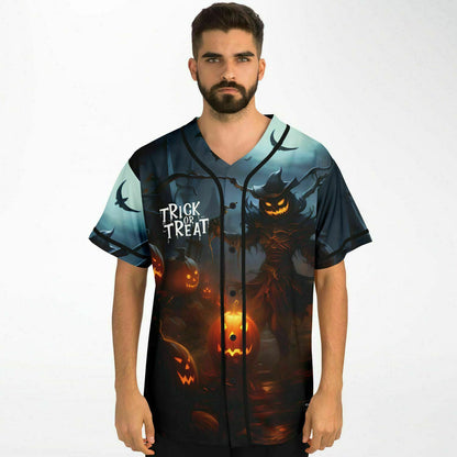 Trick or Treat Halloween Baseball Jersey