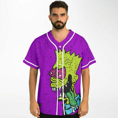 Zombie Bart 2 Baseball Jersey (Without writing on back)