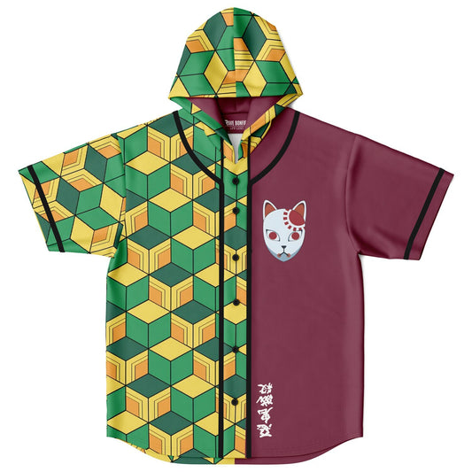 Bass slayer Hooded Baseball Jersey