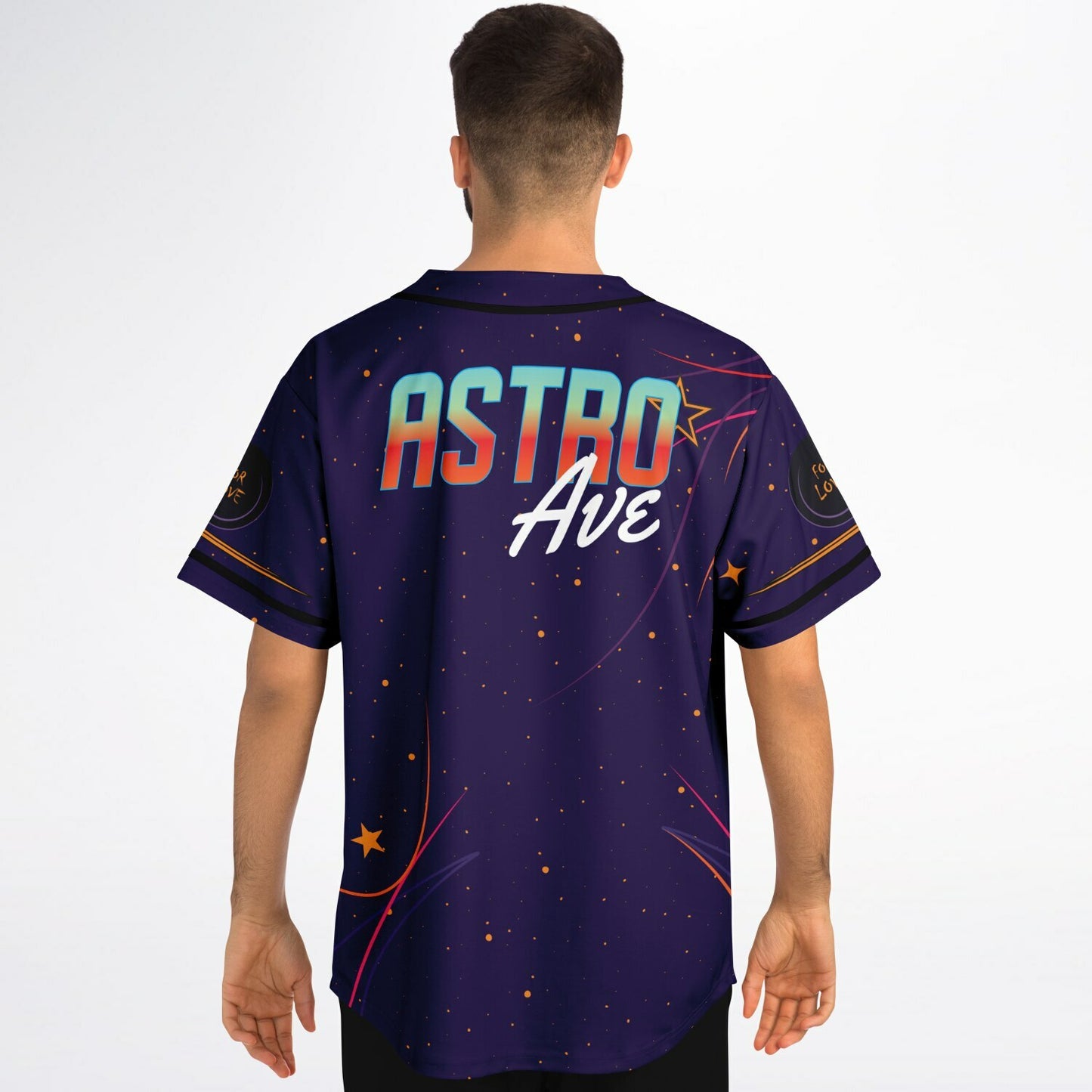 Astro ave custom Baseball Jersey  V2