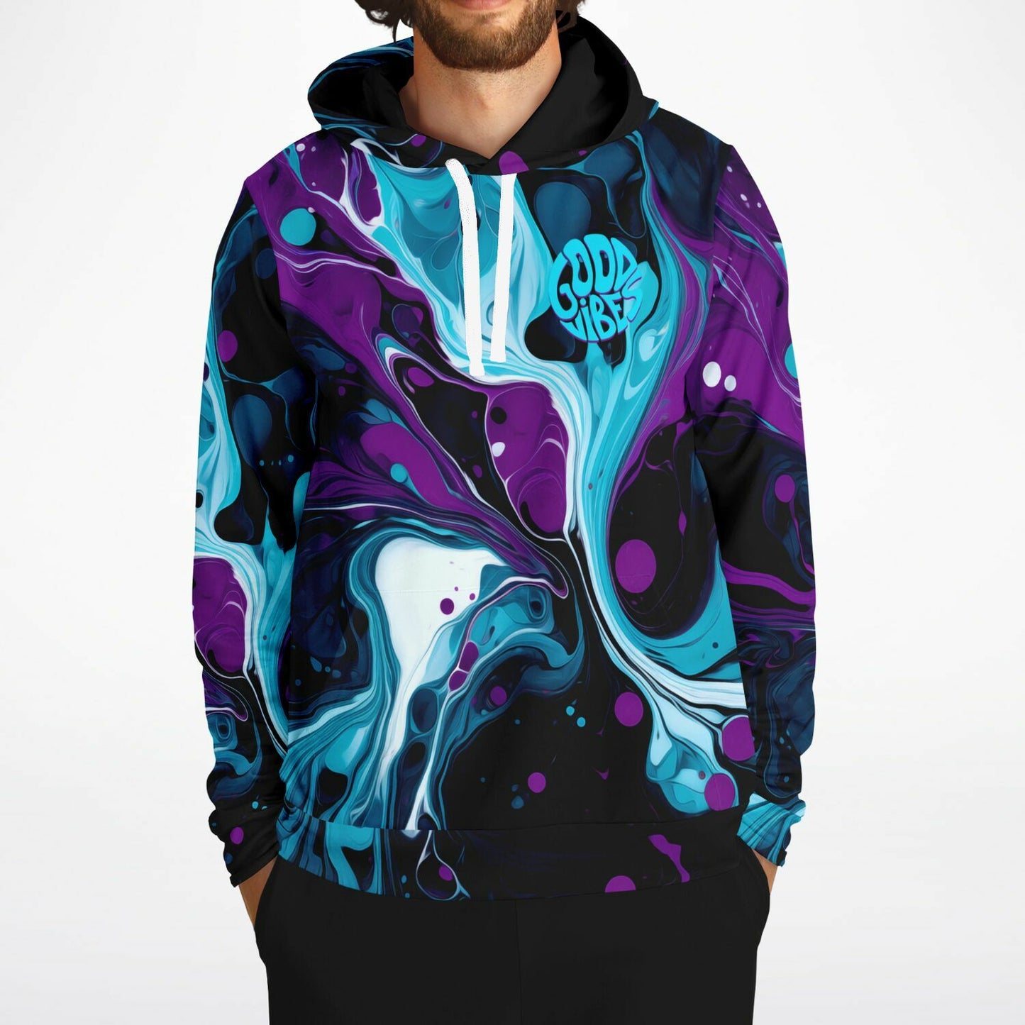 Marbled Purple Hoodie