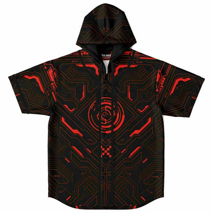 Red Hud Hooded Baseball Jersey