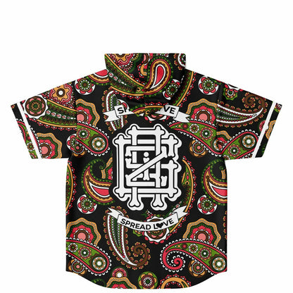 Show love spread love Hooded Baseball Jersey