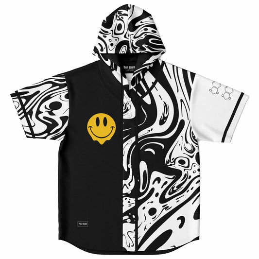 We are all on acid Hooded Baseball Jersey