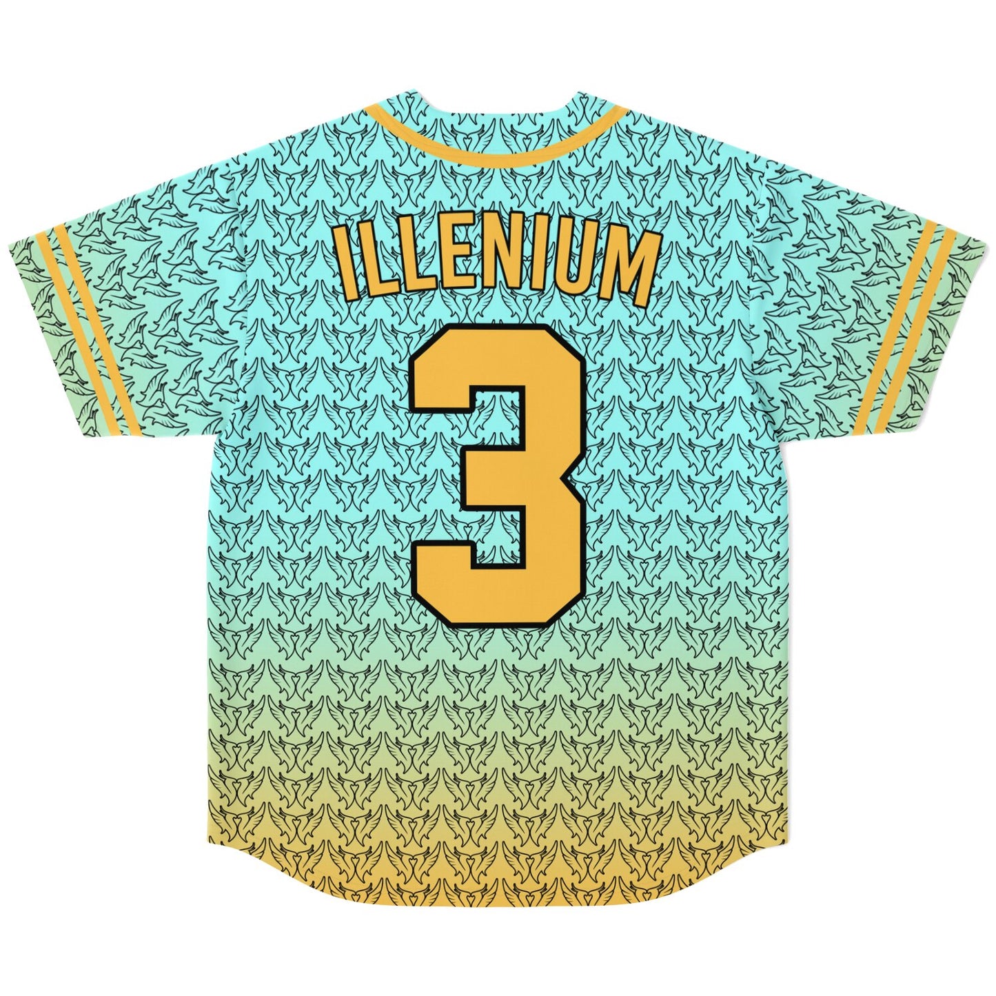 Gold illenium Baseball Jersey