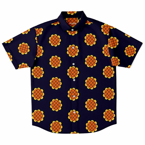 Straw hat Buttons up shirt