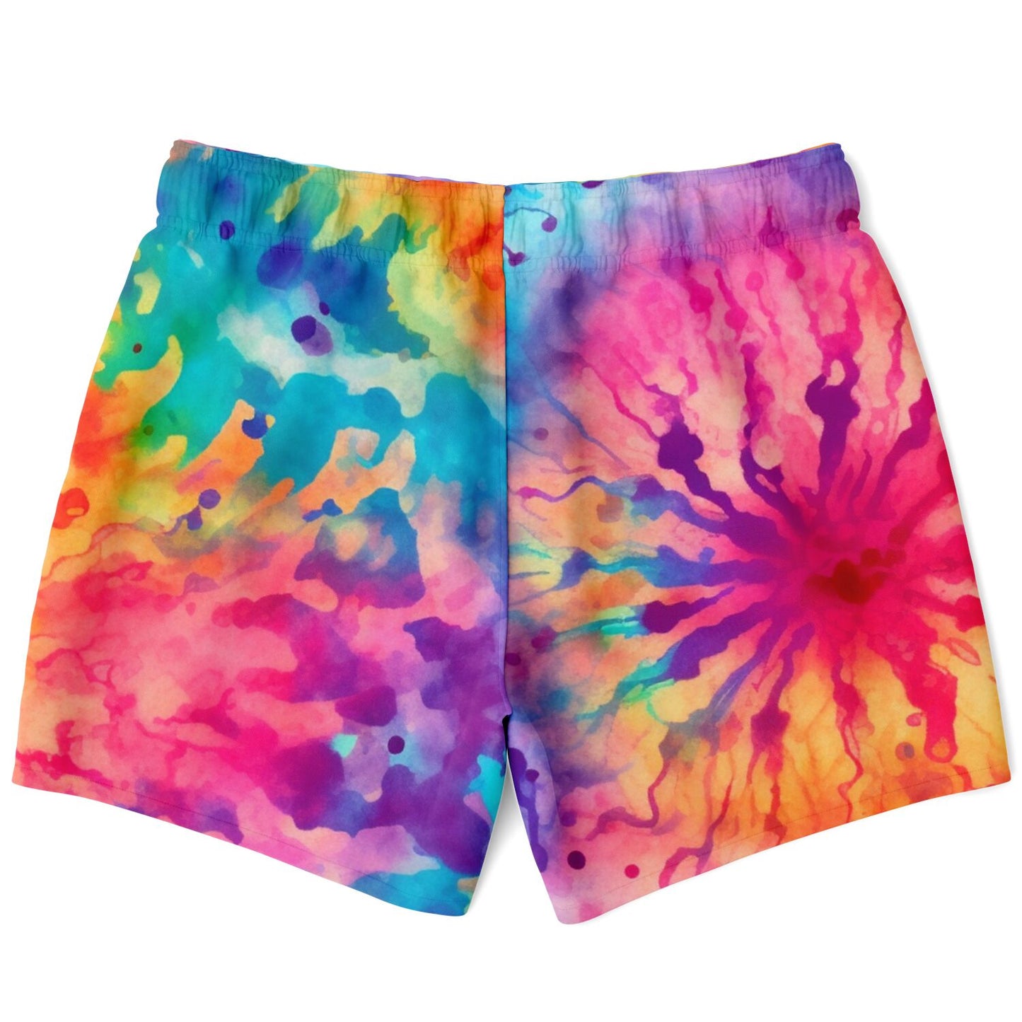 Colorful Tie dye splatter Swim Trunks