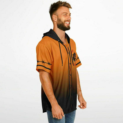 Braydon custom Hooded Baseball Jersey