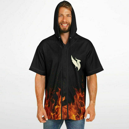 Frances R Hooded Baseball Jersey