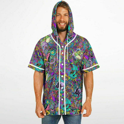 What a life Hooded Baseball Jersey