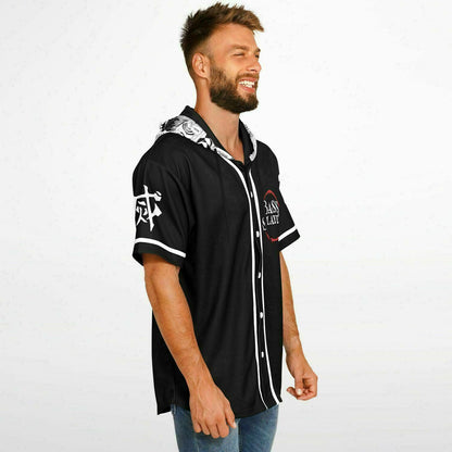 Bass slayer Hooded Baseball Jersey