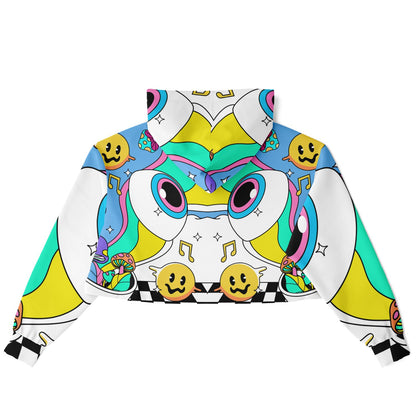 Trippy cropped hoodie